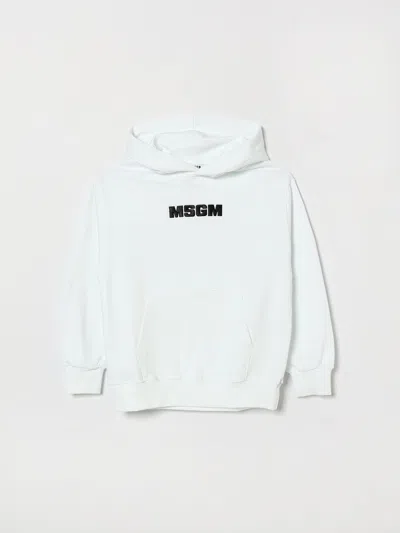 Msgm Logo-embroidered Hoodie In Multi