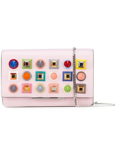 Fendi Pink Rainbow Tube Wallet Bag