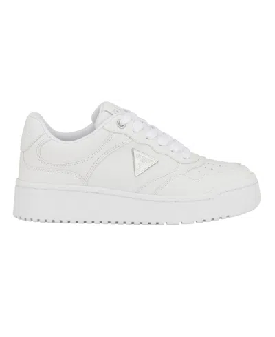 Guess Miram Platform Sneaker In White