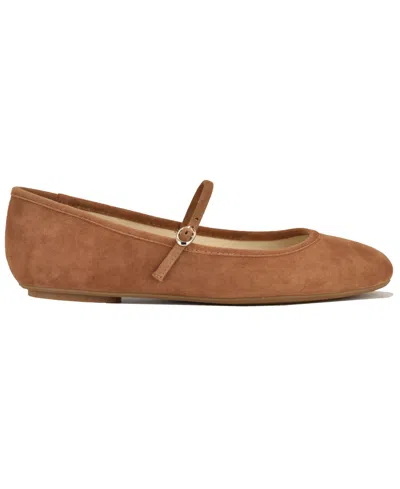 Nine West Classik Mary Jane Flat In Brown