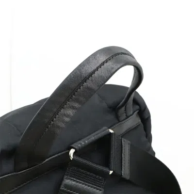 Pre-owned Prada Nero Nylon Leather Backpack ()