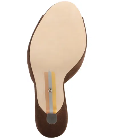 Sam Edelman Jeanie Sandals Java Brown Suede In Java Brown Suede