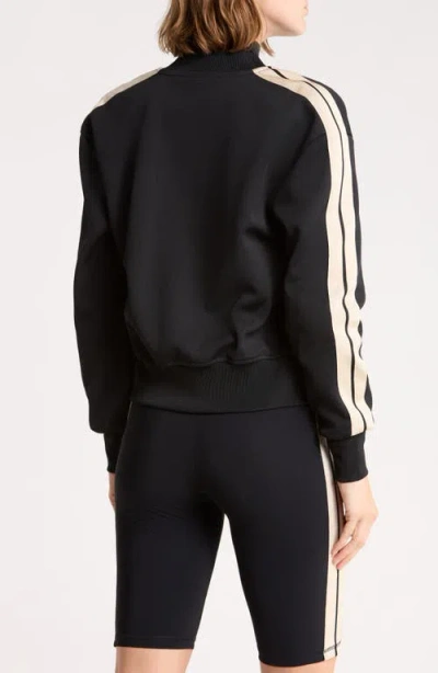 Palm Angels Logo Stripe Jacket In Black