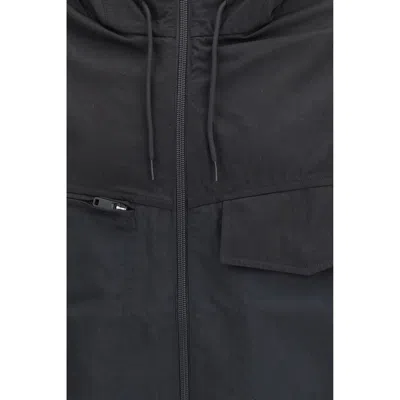 Y-3 Black Cotton Shell Jacket In Black