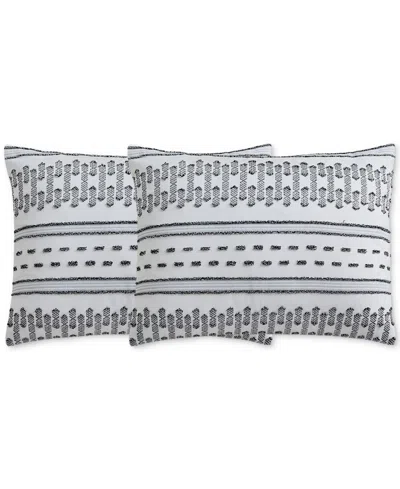 Macy's Chaplin Printed 9-pc. Comforter Set, Queen In Black,white