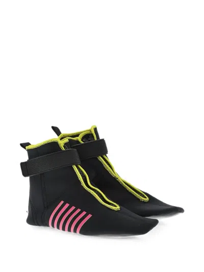 Dsquared2 Wave Touch-strap High-top Sneakers In Black