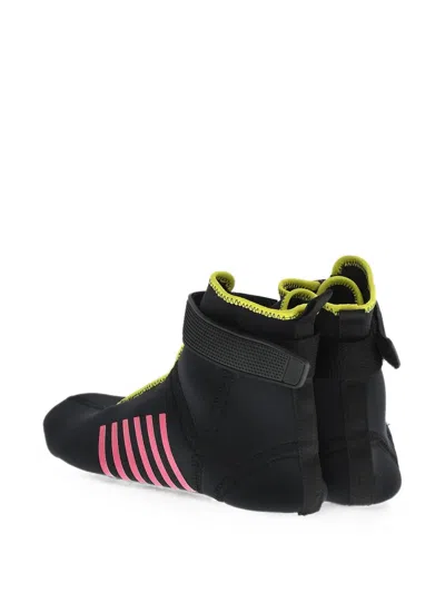 Dsquared2 Wave Touch-strap High-top Sneakers In Black