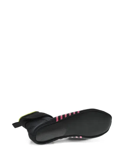 Dsquared2 Wave Touch-strap High-top Sneakers In Black