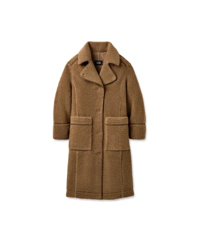 Ugg Sema Fluff Coat In Brown