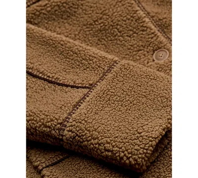 Ugg Sema Fluff Coat In Brown