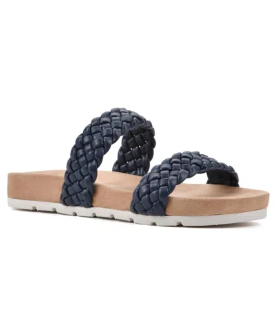 Cliffs By White Mountain Truly Slide Sneaker In Blue
