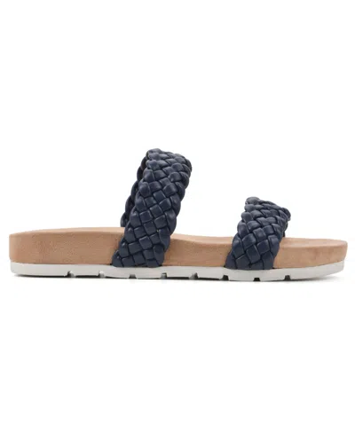 Cliffs By White Mountain Truly Slide Sneaker In Blue