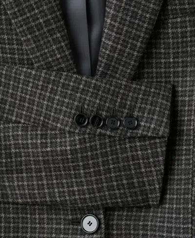 Mango Women's Wool Check Blazer In Gray