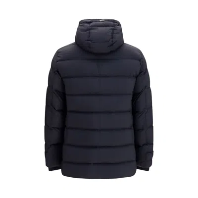 Herno Black Polyester Full-length Jacket In Black