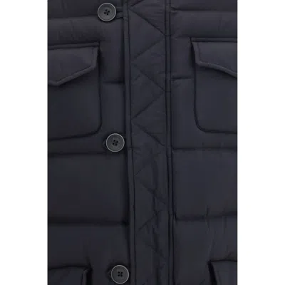 Herno Black Polyester Full-length Jacket In Black
