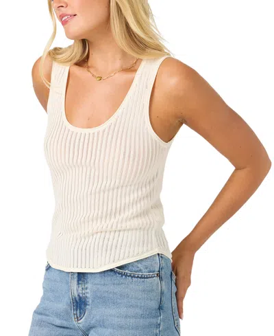 O'neill Caldwell Open Knit Tank In White