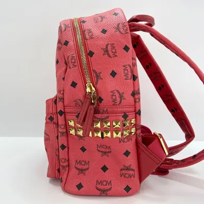 Pre-owned Mcm Red Color Backpack ()