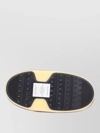 Moon Boot Igloo Slipper Boot Pull Tab Rubber Sole In Brown