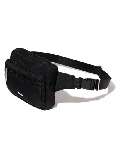 Baggallini Securtex Anti-theft Sling Belt Bag In Black
