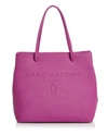 Marc Jacobs Logo East/west Leather Tote In Lilac