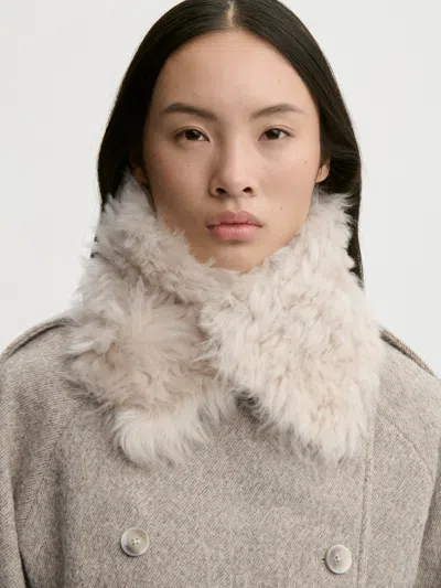 By Malene Birger Giada Shearling Collar In Soft White