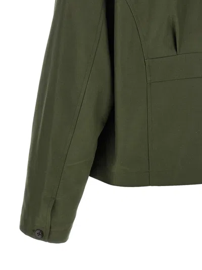 Second / Layer Lucky Station Patch-detail Zip-up Jacket In Green
