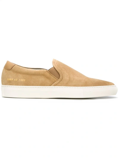 Common Projects Original Achilles Suede Sneakers In Neutrals