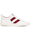 Bally Helvio Leather Sneakers In White