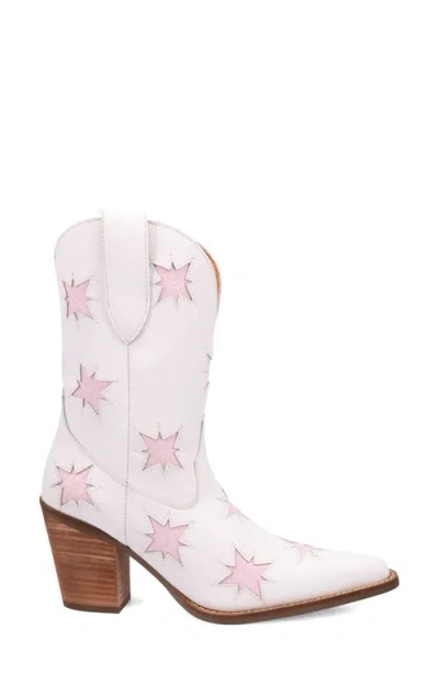 Dingo Starburst Western Boot In White