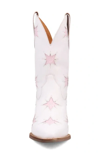 Dingo Starburst Western Boot In White