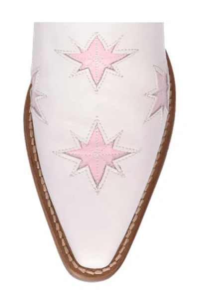 Dingo Starburst Western Boot In White