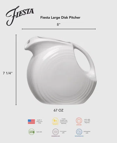 Fiesta 67 Oz. Large Disk Pitcher In Linen