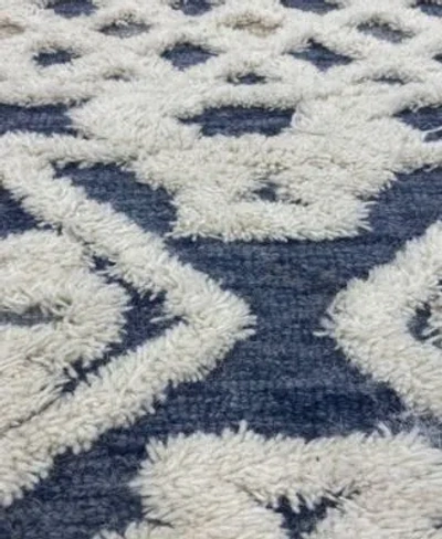 Lr Home Sinuous Modern Rug In Navy,cream
