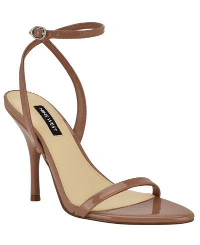 Nine West Villo Ankle Strap Sandal In Brown