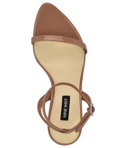Nine West Villo Ankle Strap Sandal In Brown