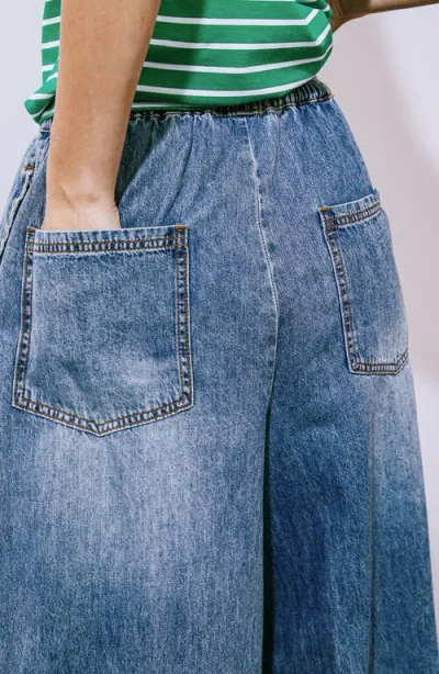 Freemarket Washed Denim Pant In Pattern