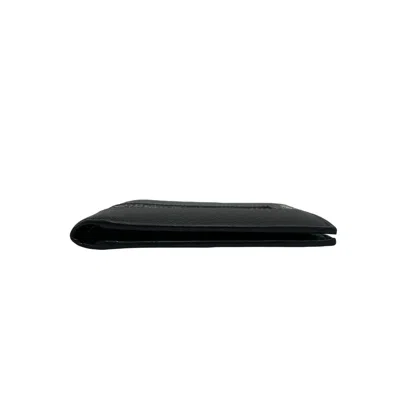 Pre-owned Prada Black Leather Wallet (bi-fold) ()