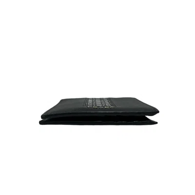 Pre-owned Prada Black Leather Wallet (bi-fold) ()