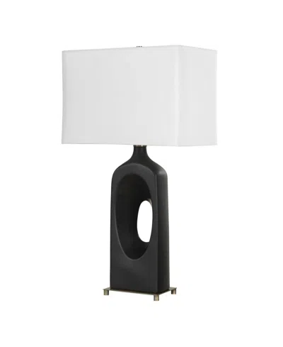 Uttermost Void 39" Ceramic Table Lamp In Black