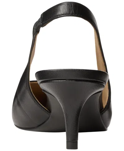 Ralph Lauren Slingback Point-toe Pumps In Black