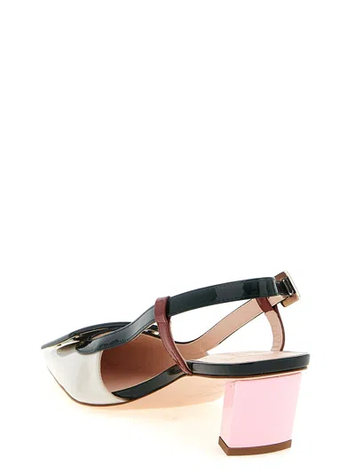 Roger Vivier Belle Vivier Multicolour Patent Leather Slingback In Multicolor