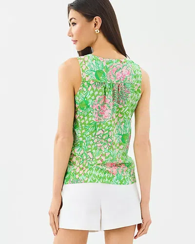 Lilly Pulitzer Dev Top In Green