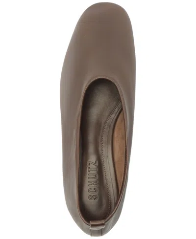 Schutz Hadley Flat In Gray