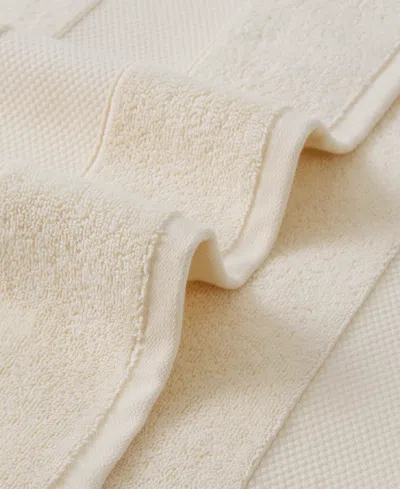 French Connection Solid Dobby 6-pc. Bath Towels Set In Whisper White