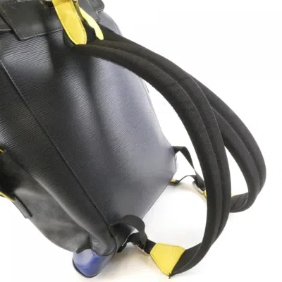 Pre-owned Louis Vuitton Graphite Coated Canvas Leather Backpack ()