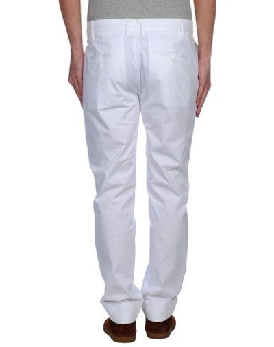 Shop Bikkembergs Casual Pants In White