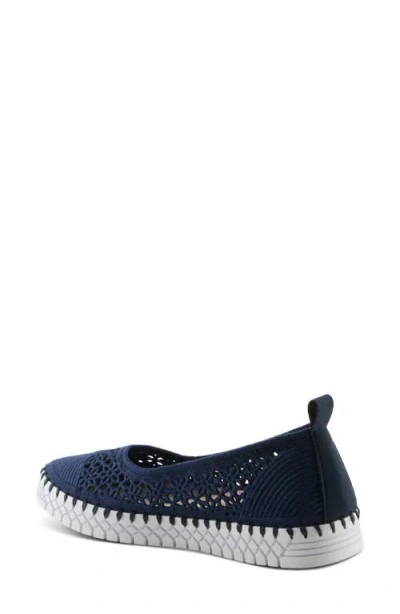 Patrizia By Spring Step Skyfall Flat In Navy