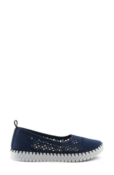 Patrizia By Spring Step Skyfall Flat In Navy