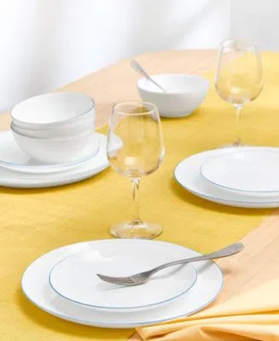 Arch Studio Opal Glass Dinnerware Collection Exclusively At Macys In White