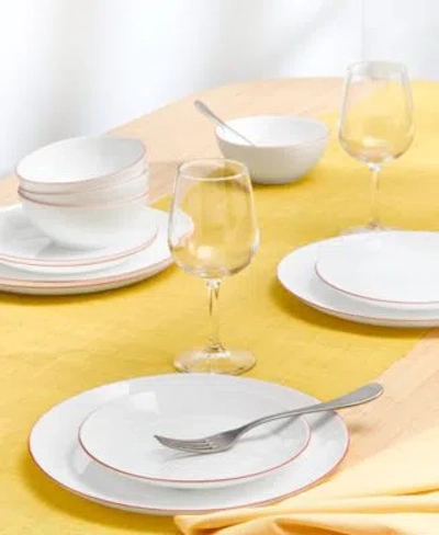 Arch Studio Opal Glass Dinnerware Collection Exclusively At Macys In White